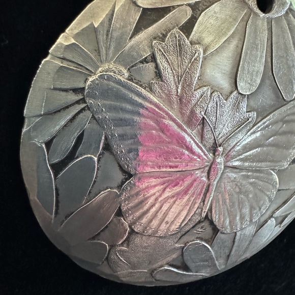 Wendel August Forge Pewter 2” Butterfly Pendant - Picture 6 of 7